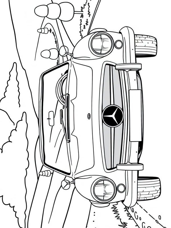 Mercedes-Benz 190 SL Coloring page