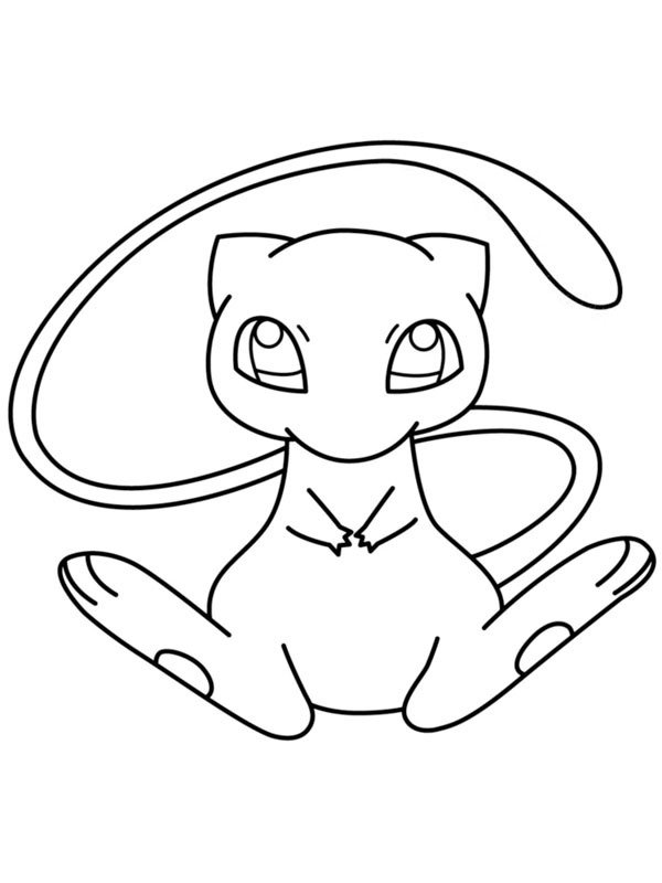 Mew (Pokémon) Coloring page