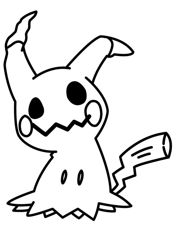 Mimikyu (Pokémon) Coloring Page - Funny Coloring Pages