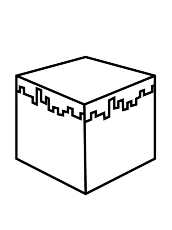 Minecraft Grass Block Coloring page