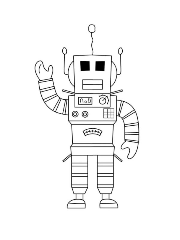 Mr. Robot (Roblox) Coloring page