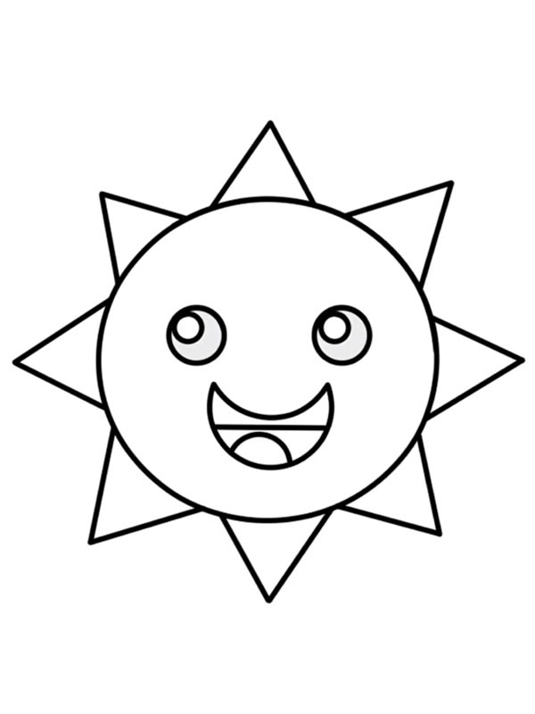 Mr. Sun (Incredibox Sprunki) Coloring page