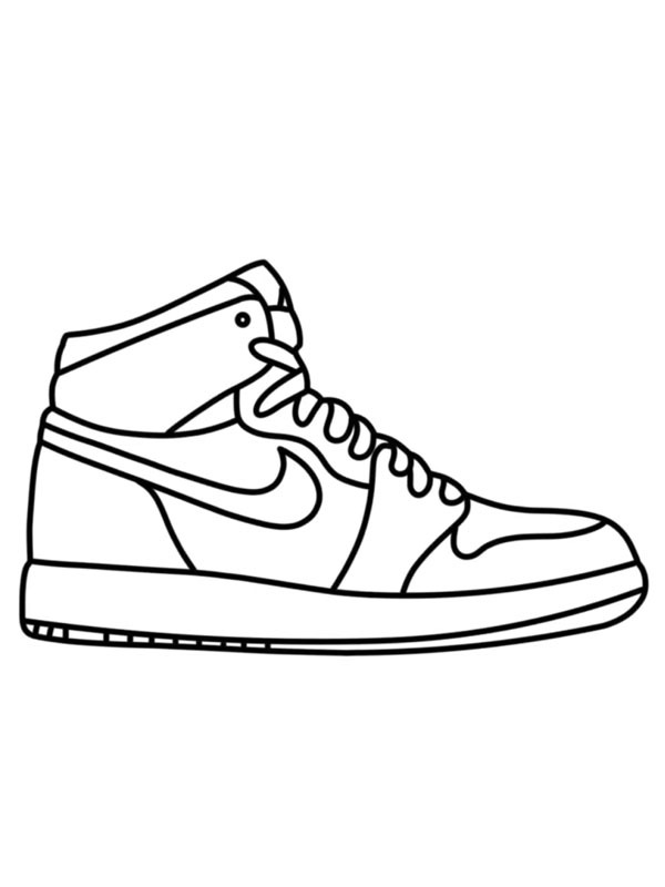 Nike shoe Coloring page