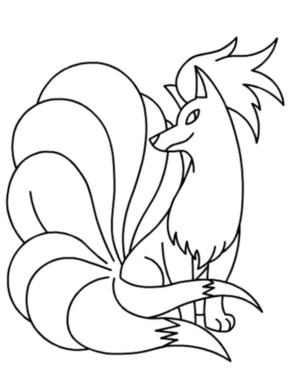 Ninetales (Pokémon) Coloring page