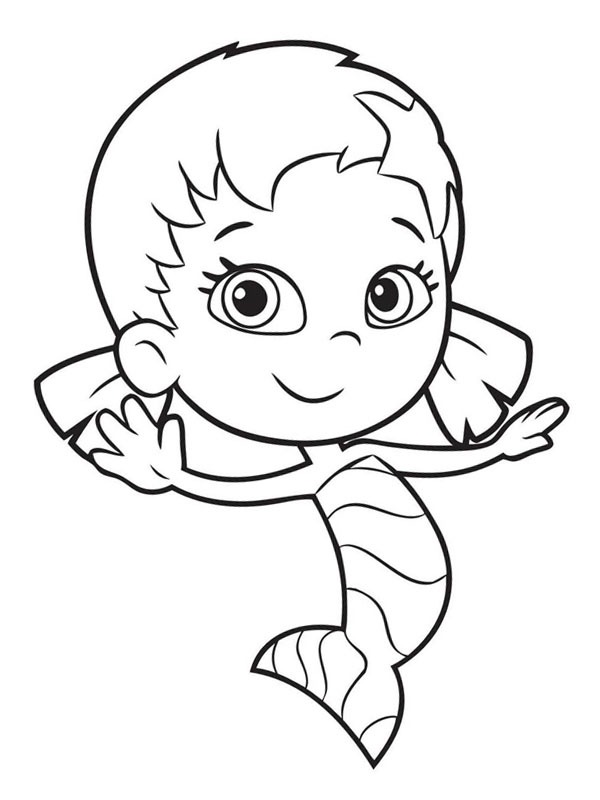 Oona Bubble Guppies Coloring Page - Funny Coloring Pages