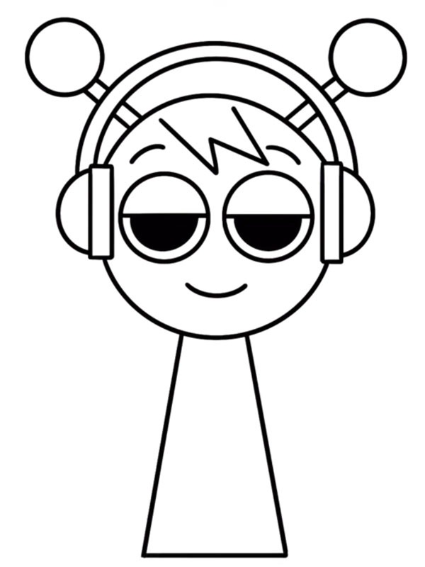 Oren Incredibox Sprunki Coloring page