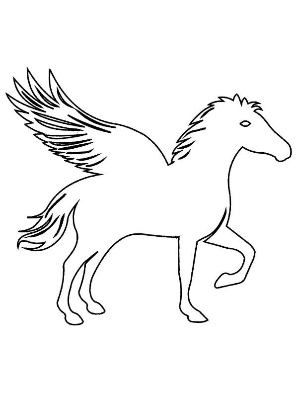 Horse with wings Coloring page