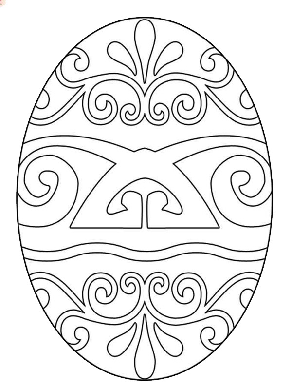 Easter egg Coloring page