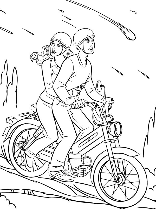 Peter Parker and Mary Jane Coloring page