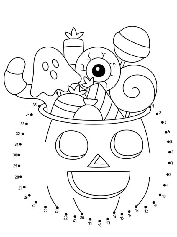 Drawing pumpkin Coloring page