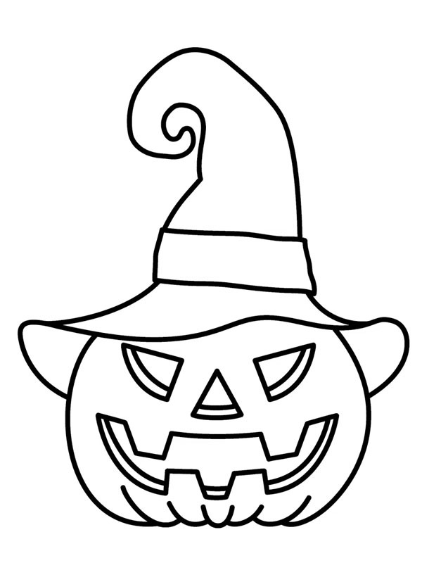 Pumpkin Witch Coloring page