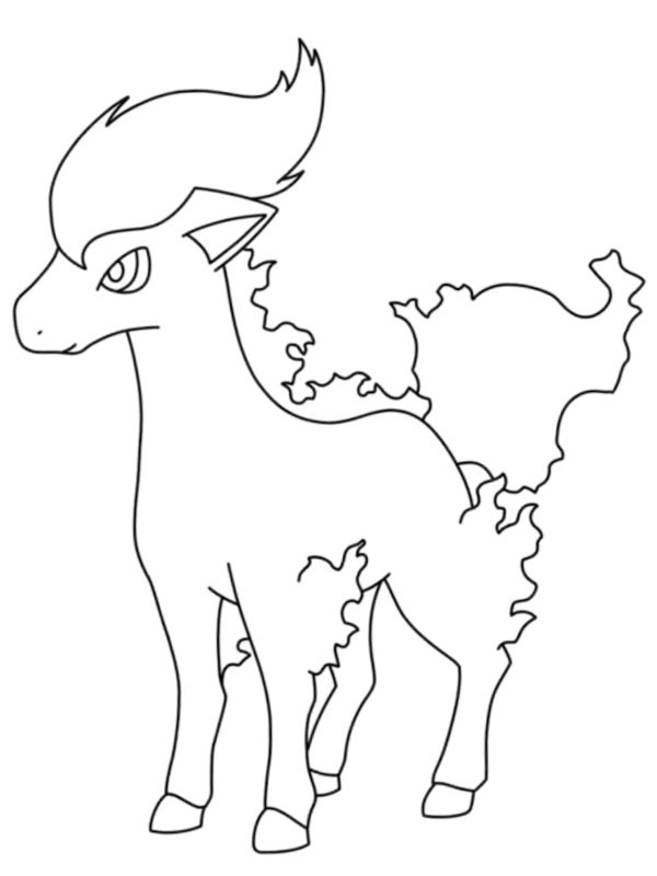 Ponyta (Pokémon) Coloring page