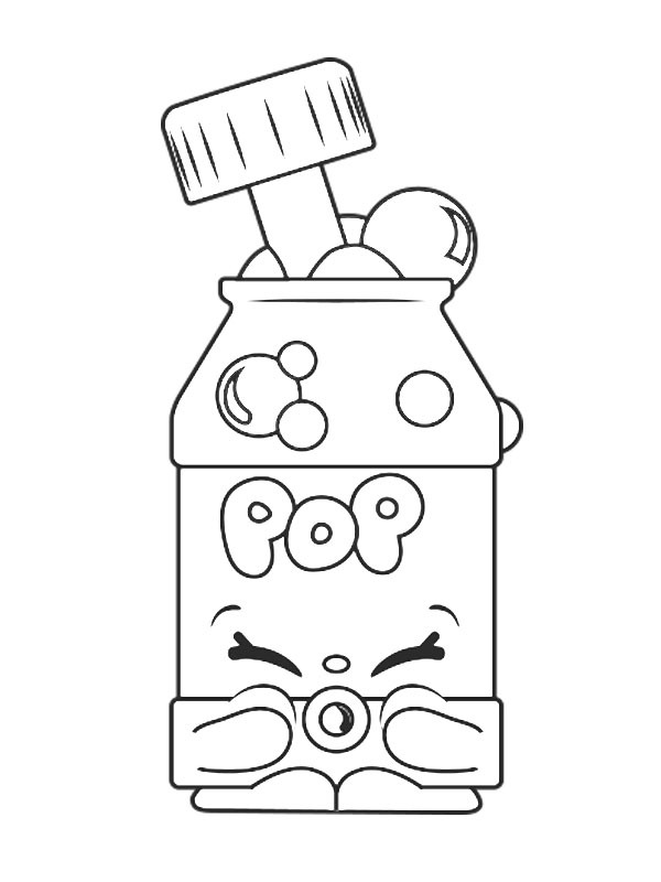 Pops Bubble Blower Coloring page