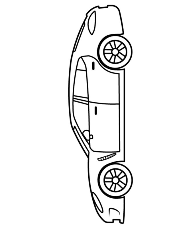 Porsche Panamera Coloring page