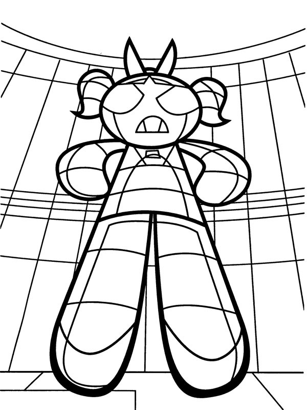 Powerpuff Dynamo Coloring page