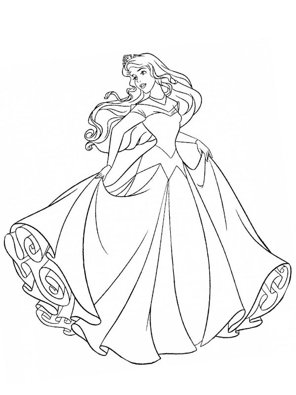 Princess Aurora Coloring page