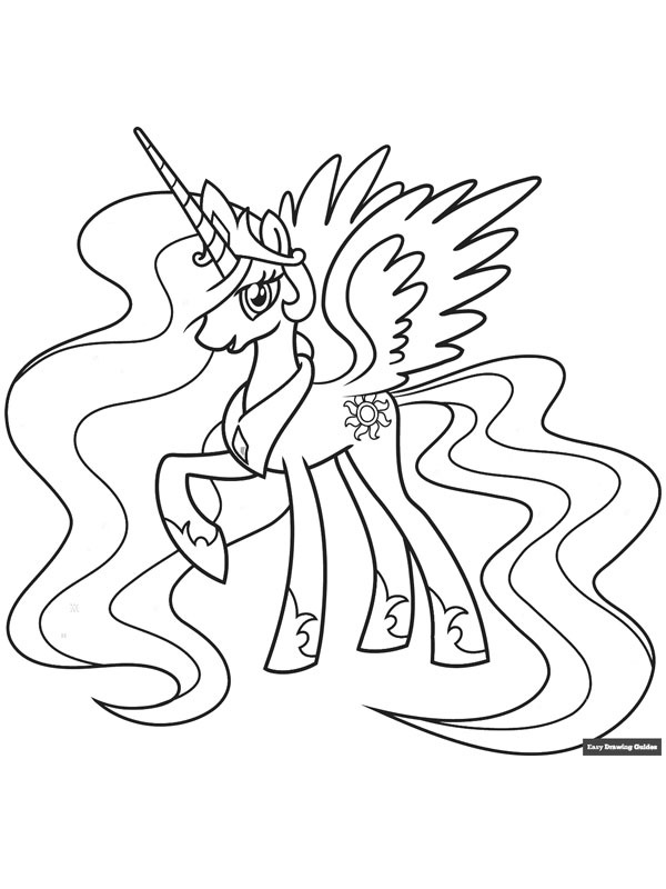 Princess Celestia Coloring page