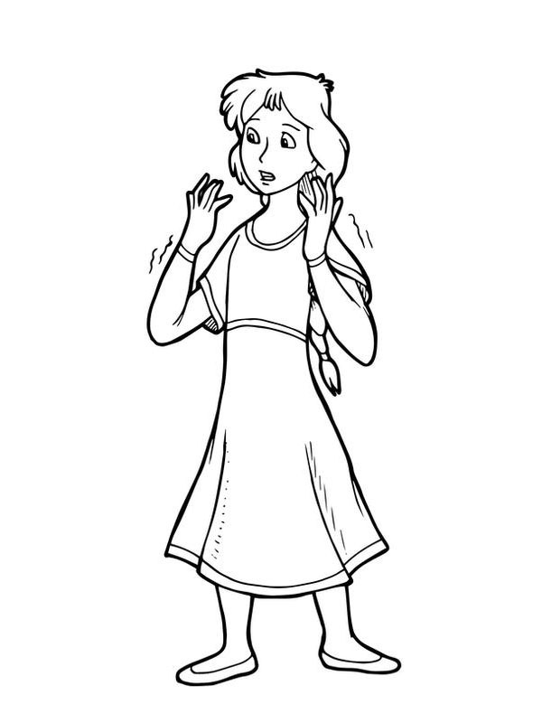 Princess Calla Coloring page