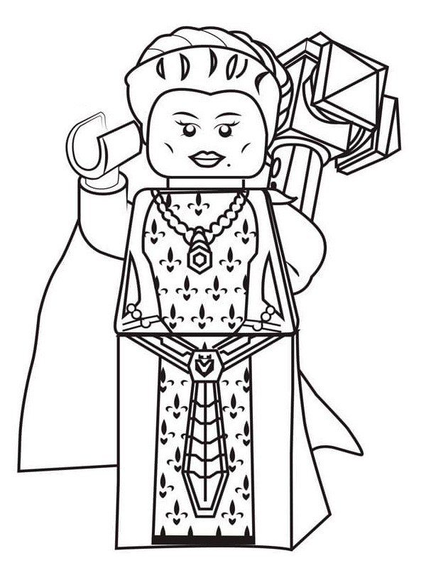 Queen Halbert Coloring page