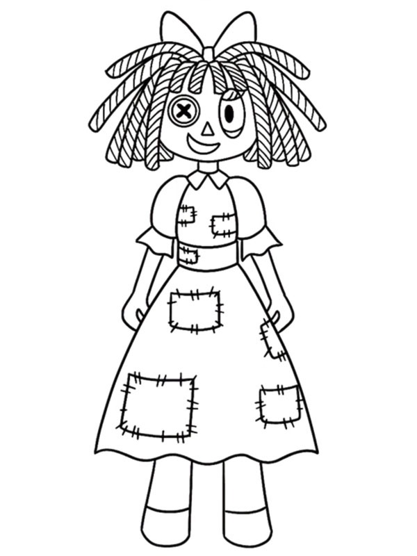 Ragatha The Amazing Digital Circus Coloring page