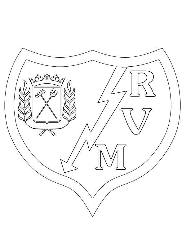 Rayo Vallecano Coloring page