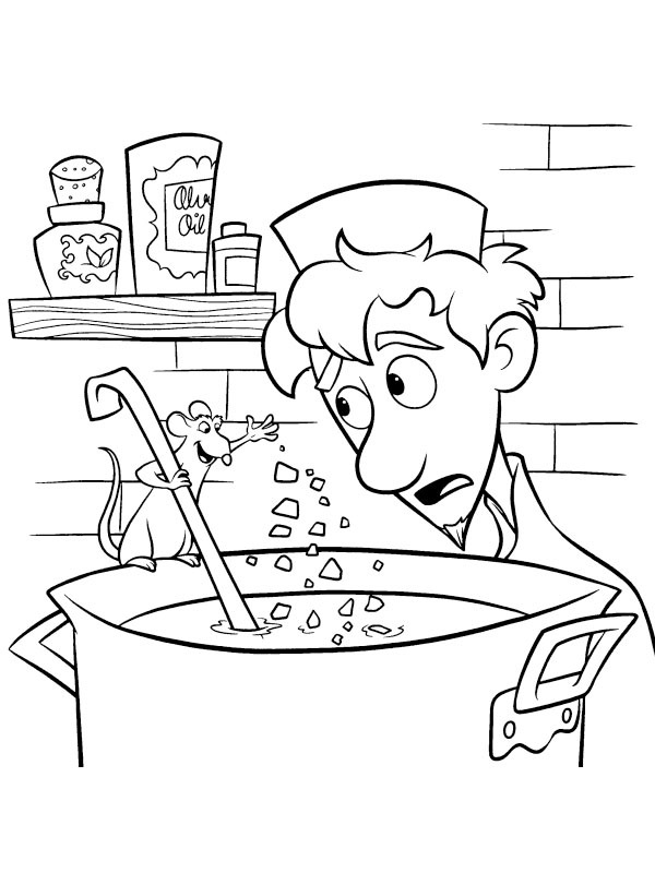 Remy and Linguini Coloring page