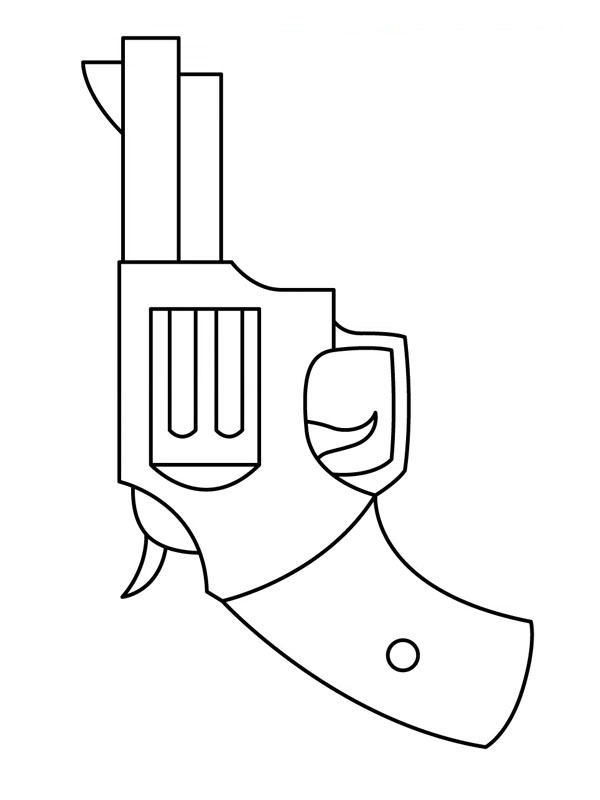 Revolver Coloring page