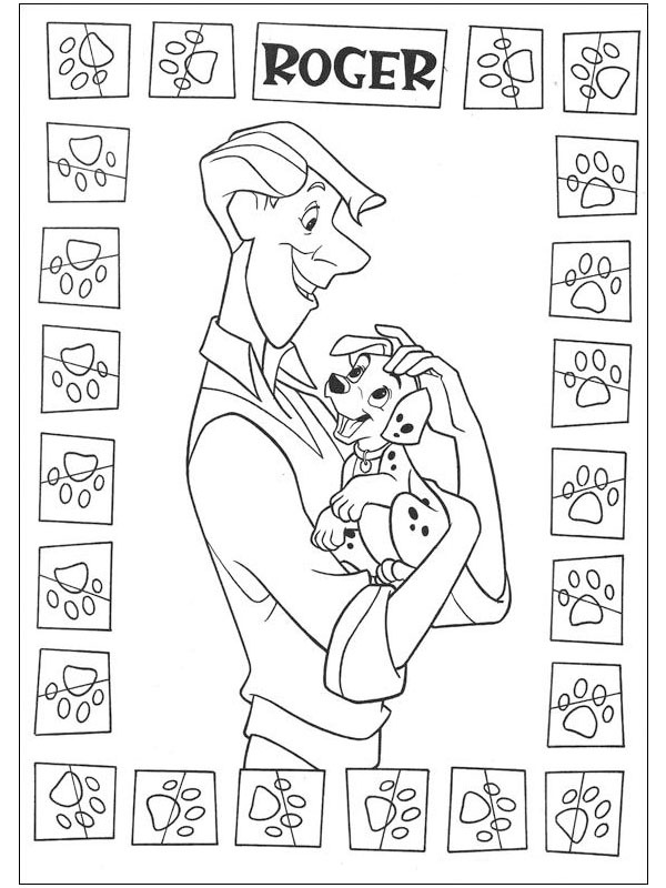 roger radcliffe coloring page in pdf dalmatians