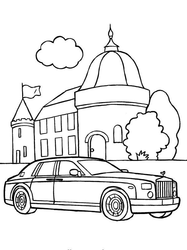 Rolls Royce Phantom Coloring page