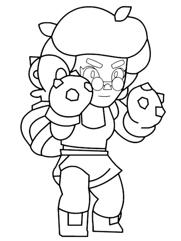 Rosa Brawl Stars Coloring page