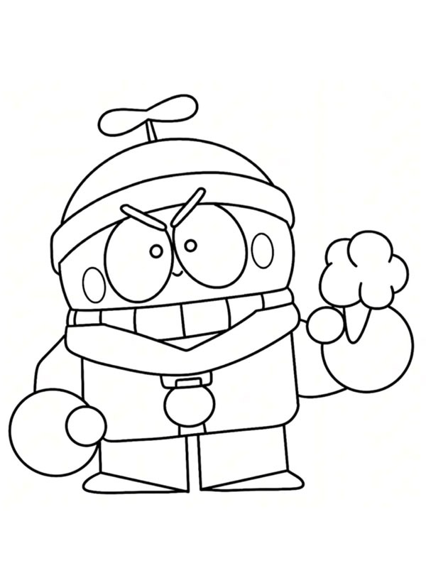 Rude Lou Brawl Stars Coloring page