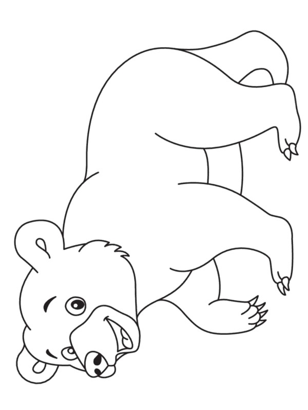 Cute polarbear Coloring page