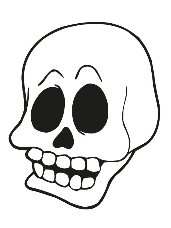 Skull halloween Coloring page