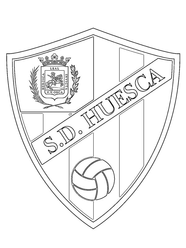 SD Huesca Coloring page