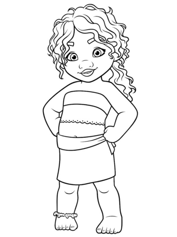 Simea (Moana 2) Coloring page