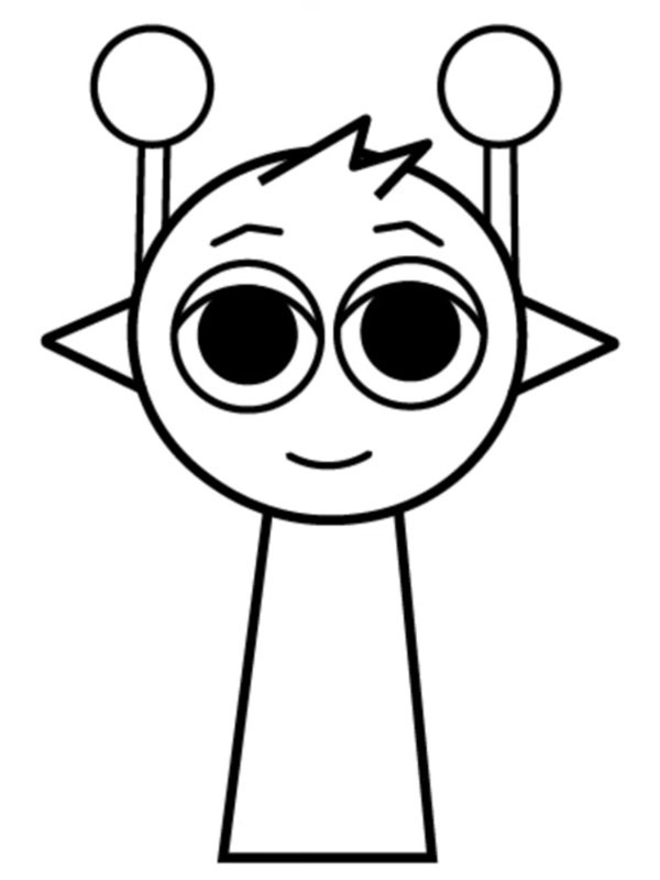 Simon Incredibox Sprunki Coloring page