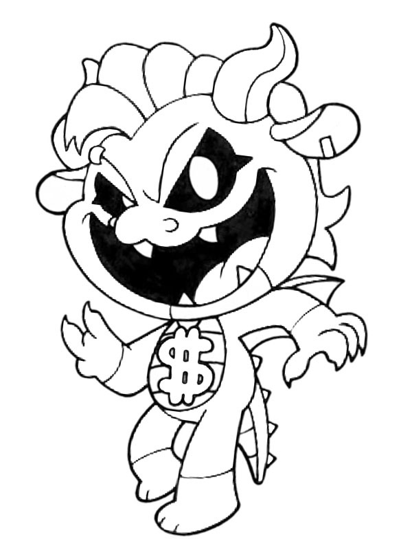 Simon Smoke (Poppy Playtime) Coloring page