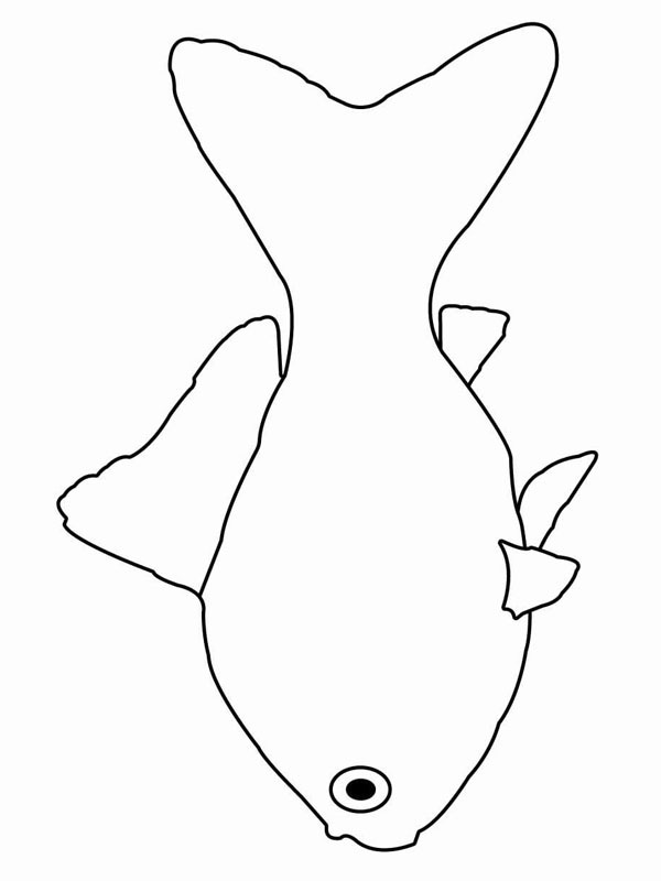 Simple fish Coloring page