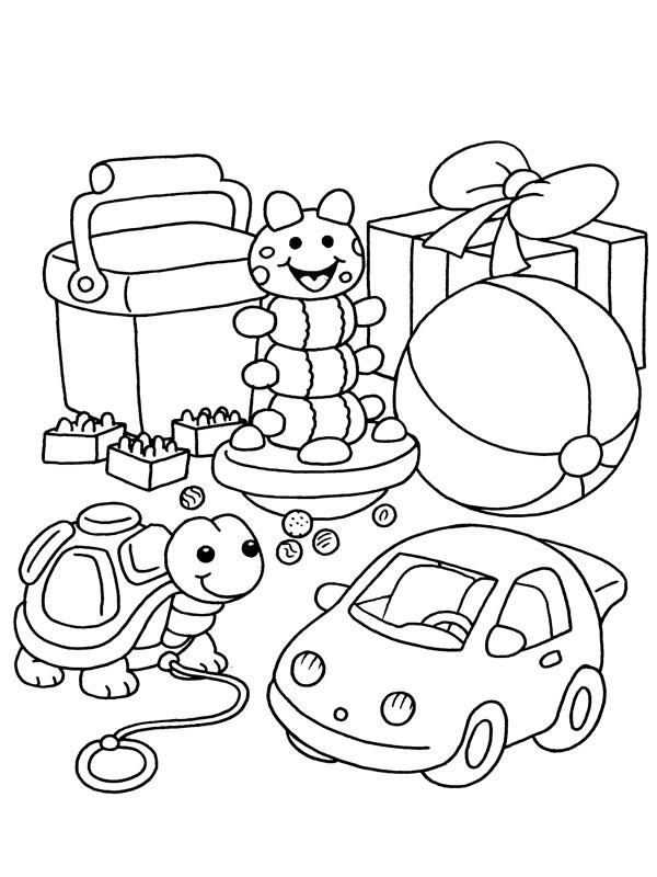 Presents Saint Nicholas Coloring page