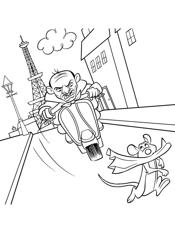 Skinner and Remy Coloring page