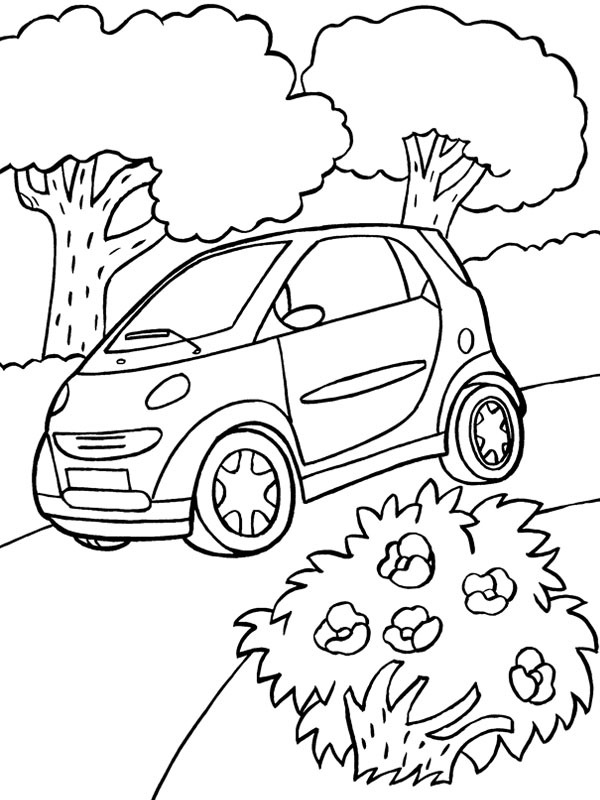 Smart fortwo Coloring page