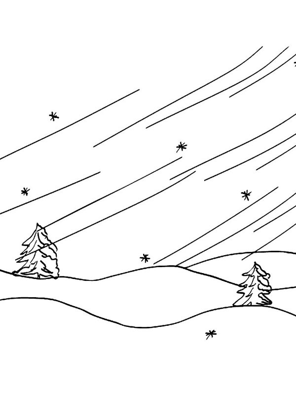 Snowstorm Coloring page