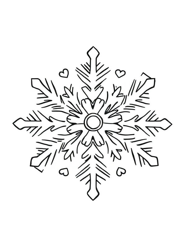 Snowflake Coloring page