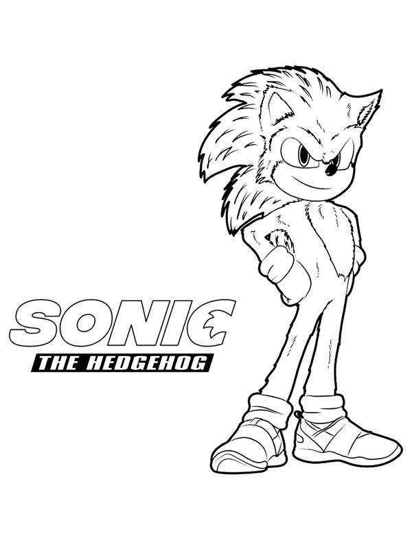 Sonic the Hedgehog Coloring page