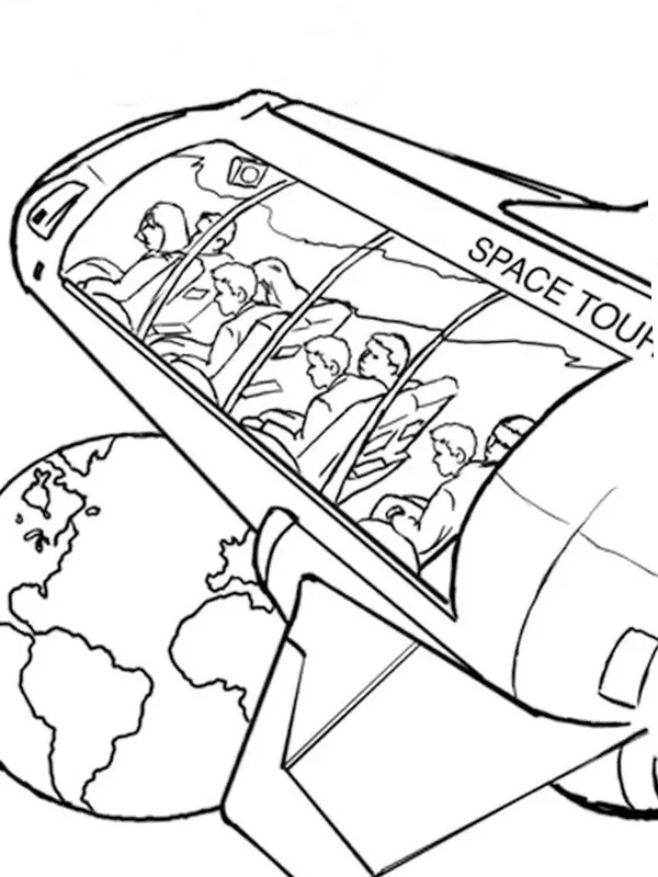 Space Tour Coloring page