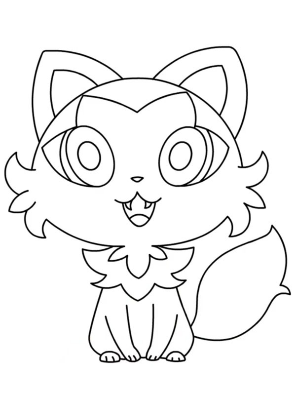 Sprigatito Pokemon Coloring page