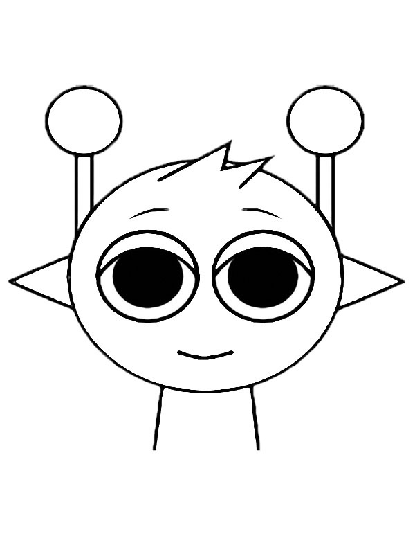 Sprunki Simon Coloring page