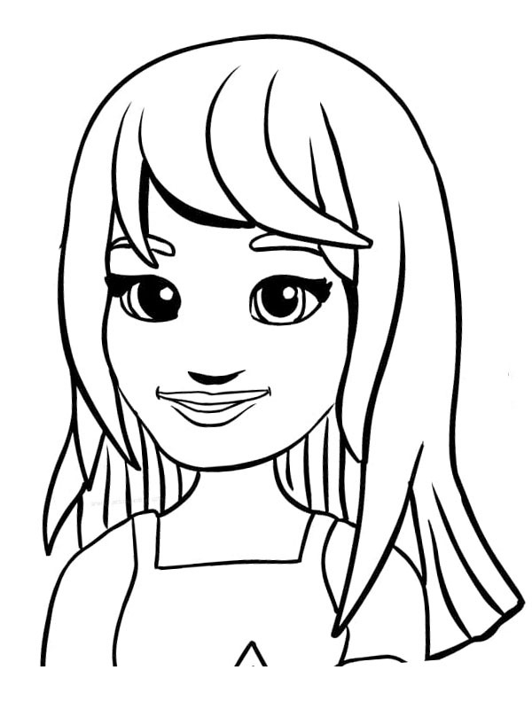 Stephanie (Lego friends) Coloring page