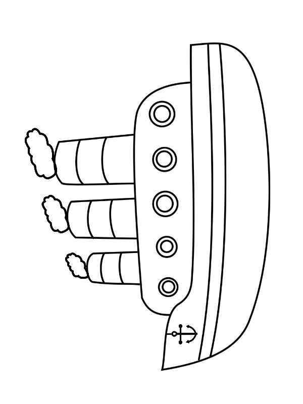 Steamboat Coloring page