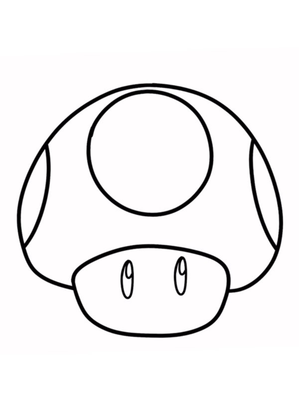 Super Mushroom Coloring page